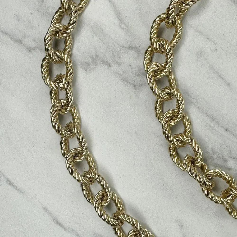 Tassel Gold Tone Chain Link Belt Extra Small/Small (XS/S) ✨